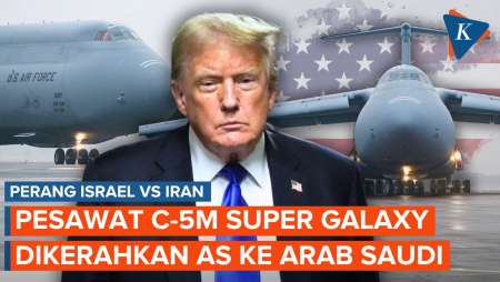 Perang Iran Vs Israel Masih Sengit! AS Kerahkan Pesawat Terbesar di Dunia ke Timur Tengah