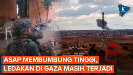 Update Terkini, Ledakan di Gaza Masih Terlihat 