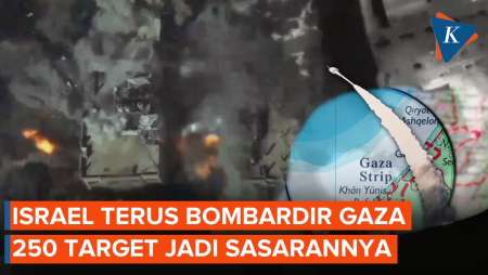 Israel Terus Gempur Gaza dari Udara, Hancurkan 250 Target Militernya