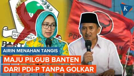 [FULL] Airin Menahan Tangis Didukung PDI-P Tanpa Golkar di Pilgub Banten