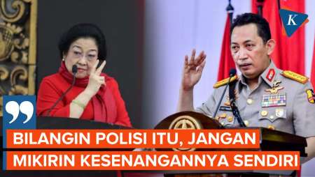 Megawati Sentil Kapolri Listyo Sigit Prabowo untuk Benahi Polisi