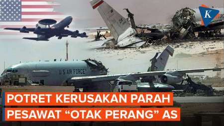 Pesawat E-3 Sentry AS Rusak Parah, Intelijen Rusia Diduga Bantu IRGC