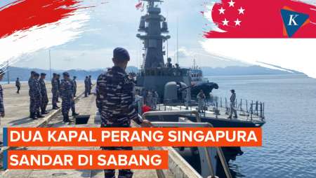 2 Kapal Perang Singapura Mendarat di Sabang, Ada Apa?