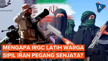 IRGC Mobilisasi Ratusan Ribu Warga Iran, Anak-anak Hingga Perempuan Pegang Senjata