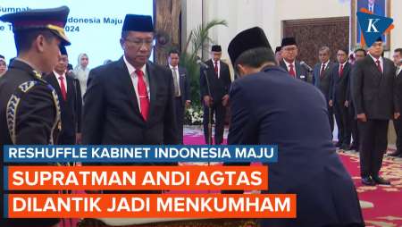 Politikus Gerindra Supratman Andi Agtas Dilantik Jadi Menkumham