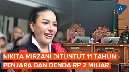 Nikita Mirzani Dituntut 11 Tahun Penjara dan Denda Rp 2 Miliar, Kasus Apa?