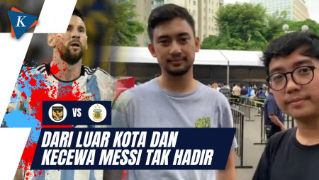 Antusiasme Suporter Jelang Indonesia vs Argentina, Rela Datang dari Luar Kota