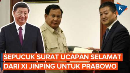  Xi Jinping Ucapkan Selamat untuk Prabowo lewat Sepucuk Surat