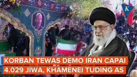 Korban Tewas Demo Iran Capai 4.029 Jiwa, Khamenei Salahkan AS Dan Israel