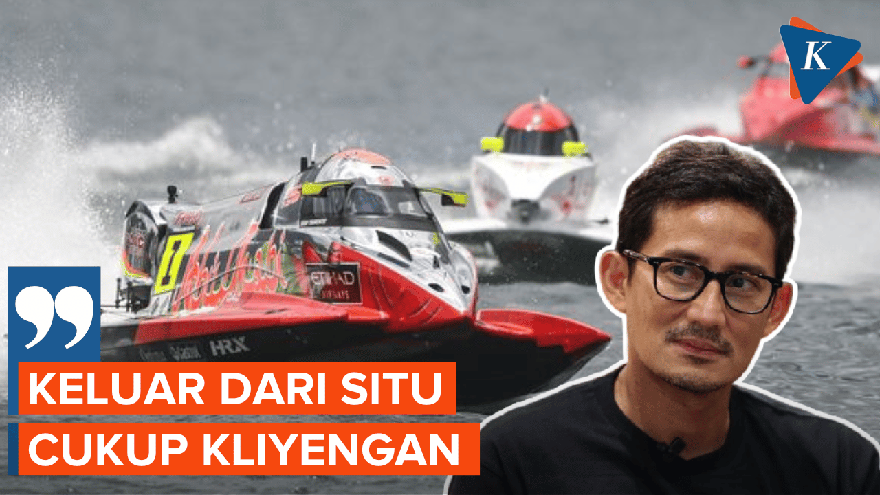 Sandiaga Uno Nikmat Sensasi F1 Powerboat meski Setelahnya Kliyengan