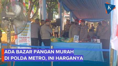 Bazar Pangan Murah di Polda Metro Jaya, Beras Dijual Rp 55.000 Per 5 Kg