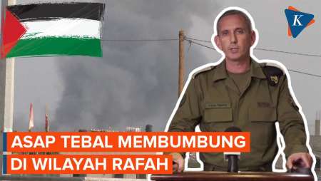 Penampakan Asap Tebal Usai Israel Serang Wilayah Rafah