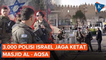 Ribuan Polisi Israel Jaga Ketat Masjid Al Aqsa Di Jumat Pertama Ramadhan