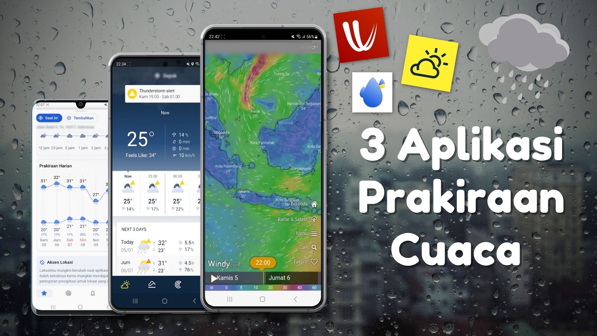 3 Aplikasi Prakiraan Cuaca untuk Pantau Hujan, Badai, dan Kondisi Ekstrem
