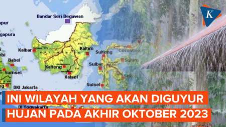 Wilayah-wilayah yang Masuk Musim Hujan pada 21-31 Oktober 2023, Ada…