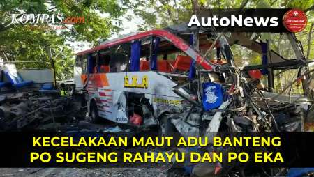 Kecelakaan Maut Adu Banteng PO Sugeng Rahayu Vs PO Eka, Atap Bus sampai Copot