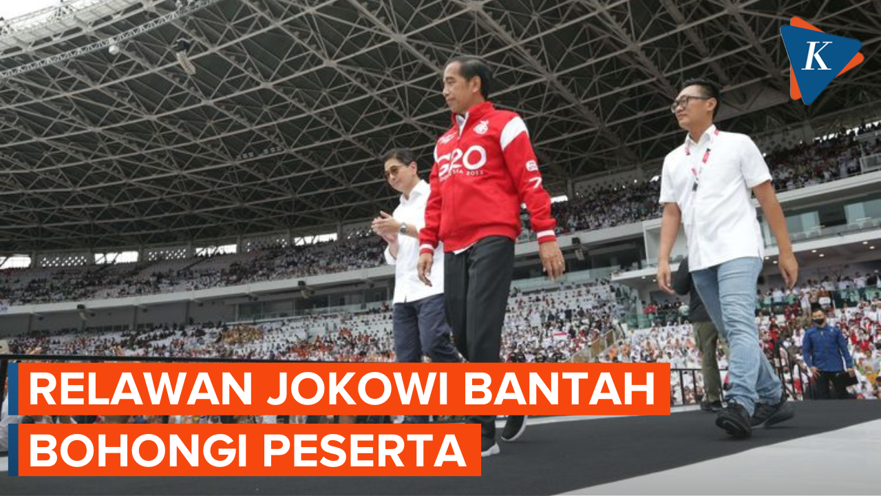 Relawan Jokowi Bantah Bohongi Peserta Acara dI GBK