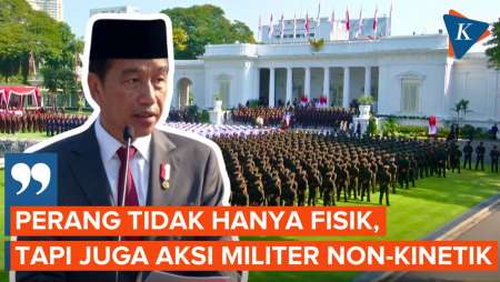 Jokowi Ingatkan Perang Generasi Kelima ke Paja TNI/Polri