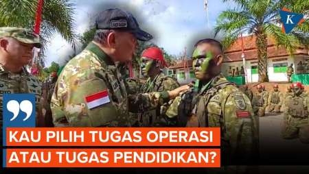 Prajurit TNI "Gugup" Ditanya Menhan Pilih Sekolah Atau Bertempur, Apa Katanya?