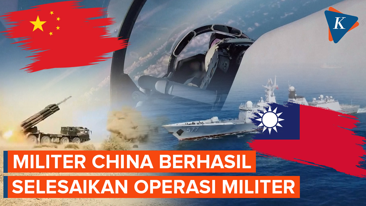 Militer China Klaim Berhasil Selesaikan Operasi Militer di Sekitar Taiwan
