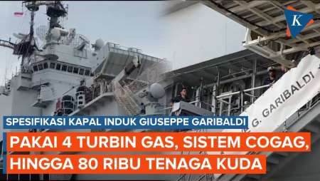 Bisa Bawa 6 Helikopter Hingga 20 Pesawat, Ini Spesifikasi Canggih Giuseppe Garibaldi