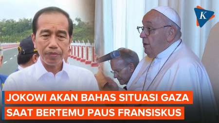 Jokowi Akan Bahas Isu Perdamaian dan Situasi di Gaza Saat Bertemu Paus Fransiskus