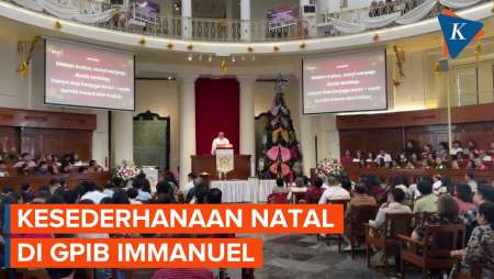 GPIB Immanuel Angkat Tema Kesederhanaan Natal, Ingatkan Umat Hidup Sederhana Sesuai Ajaran Kristus