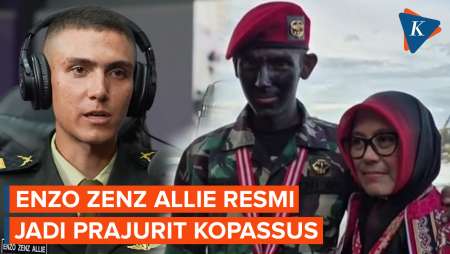 Enzo Zenz Allie Capai Mimpi Jadi Prajurit Baret Merah, Lulusan Terbaik Kopassus 109