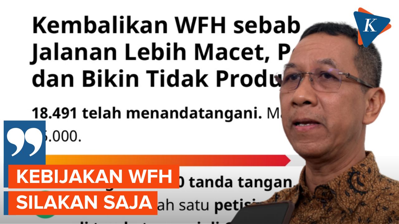 Respons Pj Gubernur DKI Heru Budi soal Beredarnya Petisi Kembalikan WFH