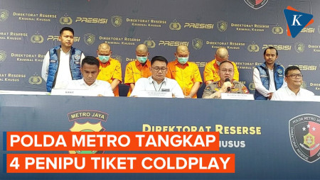 Polisi Kembali Tangkap 4 Tersangka Penipuan Tiket Konser Coldplay