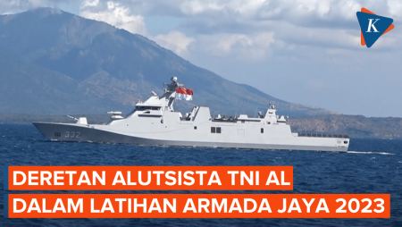 Deretan Alutsista TNI AL dalam Latihan Armada Jaya 2023, KRI dan Helikopter Turun Aksi