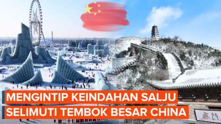 Keindahan Salju Selimuti Tembok Besar China Hingga Festival Es Terbesar Di Harbin