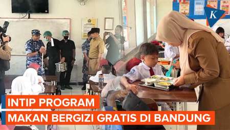 Makan Bergizi Gratis di Bandung, 7.000 Porsi Makanan Dibagikan