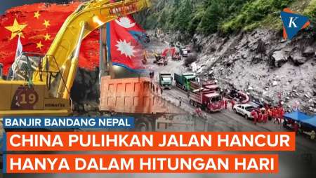 China Pulihkan Jalan Ke Pelabuhan Gyirong Yang Hancur Hanya Dalam Hitungan Hari