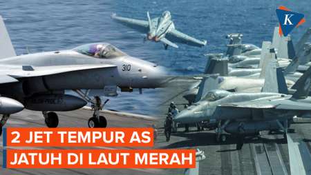 Salah Tembak, 2 Jet Tempur AS Jatuh di Laut Merah