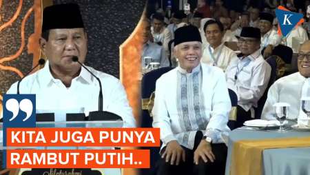 Kelakar Prabowo Sebut TKN Juga Punya Sosok Berambut Putih