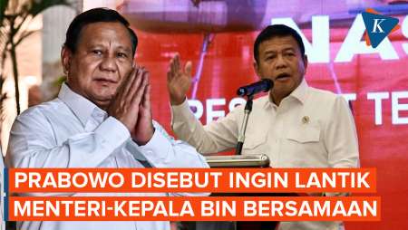 Prabowo Ingin Lantik Kepala BIN Bareng Menteri dan Wamen