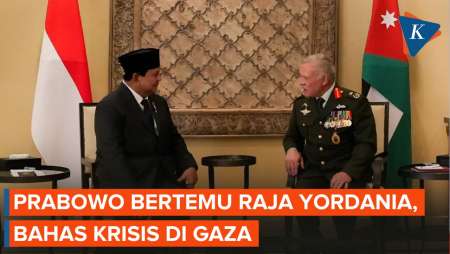 Momen Prabowo Bertemu Raja Yordania Bahas Solusi untuk Gaza