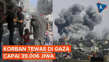 Update Korban Tewas di Gaza Capai 39.006 Jiwa
