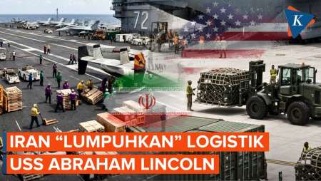 Cara Iran Bikin Kapal Induk USS Abraham Lincoln "Miskin" Logistik