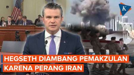 Pete Hegseth di Ambang Pemakzulan, DPR AS Akan Sidang Menhan AS soal Perang Iran