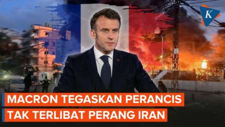Balas Tudingan Trump, Macron Tegaskan Perancis Tak Terlibat Perang Iran