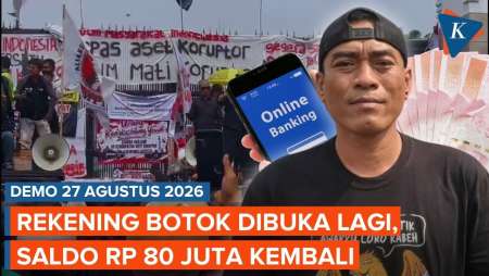 Rekening Donasi Demo 27 Agustus Dibuka Lagi, Saldo Rp 80 Juta Kembali