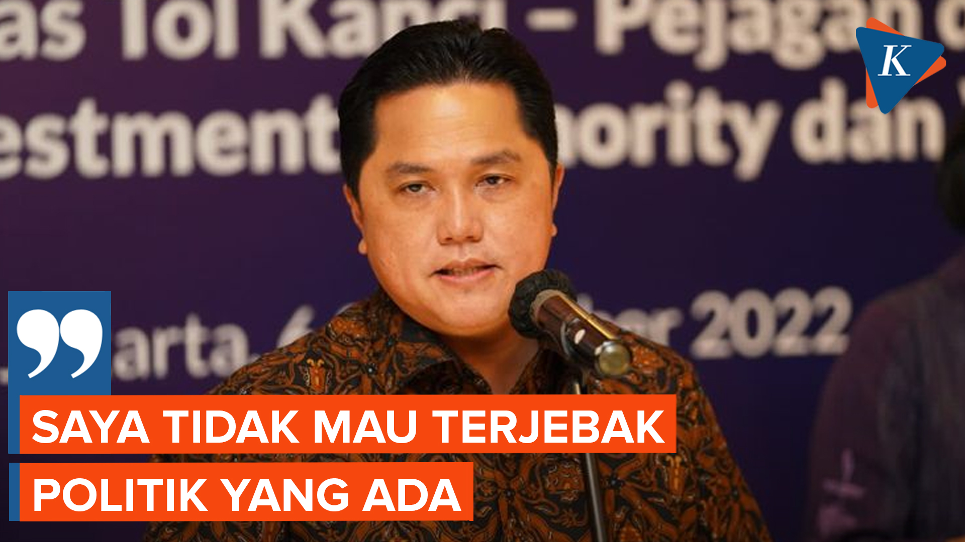 Digadang-gadang Jadi Cawapres, Erick Thohir Angkat Bicara