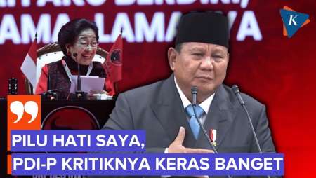 Prabowo: PDI-P Berkorban Ada Di Luar Pemerintahan, Kritiknya Keras Banget
