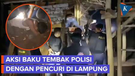Detik-detik Polisi Tangkap Pelaku Curanmor Di Lampung