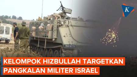 Hizbullah Lebanon Target Serang Pangkalan Militer Israel dengan Rudal