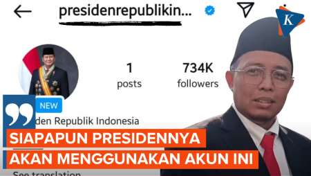 Presiden RI Punya Akun Resmi, Bisa Digunakan Siapa Pun Presidennya