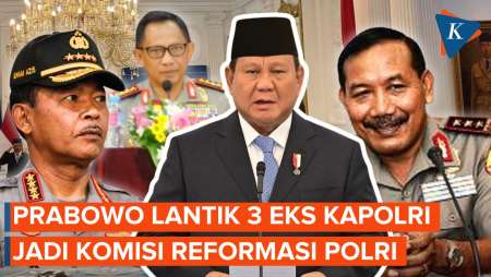 3 Mantan Kapolri Dilantik Prabowo Jadi Anggota Komisi Reformasi Polri
