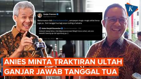 Candaan Ganjar Balas Ucapan Selamat Ulang Tahun dari Anies